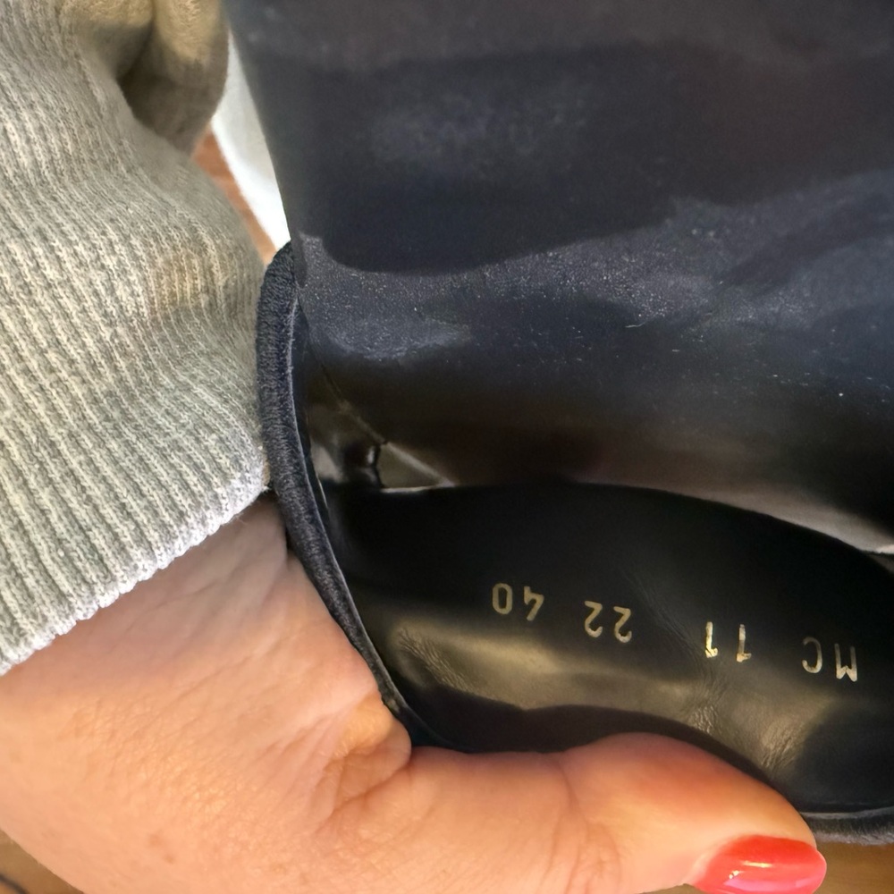 Christian Dior navy and cream Slides size 40 - Picture 10 of 14